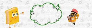 手绘卡通教育培训banner高清