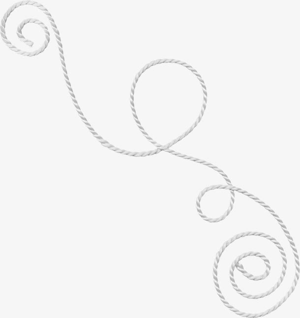 白色装饰细线免抠