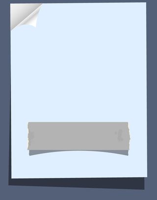 蓝色文本卷边封面个性设计背景高清