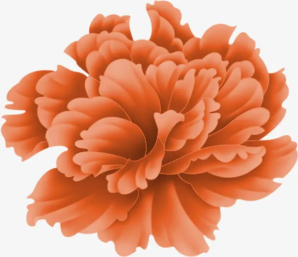 中秋节黄红色花朵海报免抠