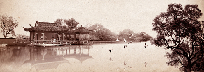 中国园林背景高清