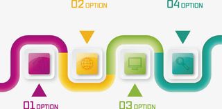矢量创意设计连续数字目录图免抠
