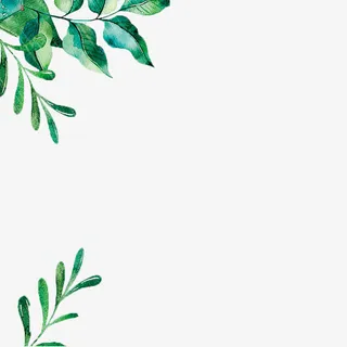 春天树叶枝条背景装饰免抠