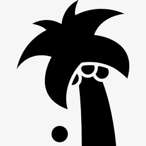 椰子棕榈树巴西图标免抠