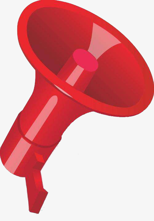红色小喇叭免抠