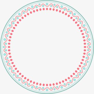 创意花纹边框免抠