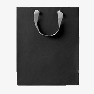 黑色简约装饰纸袋装饰图免抠