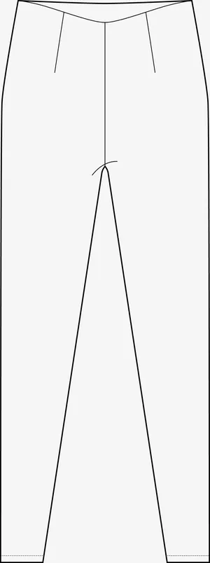 女士长裤矢量素材图免抠