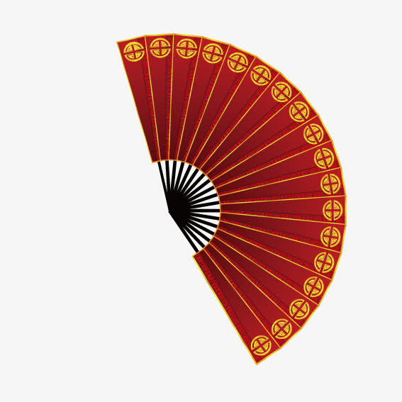 新年折扇免抠