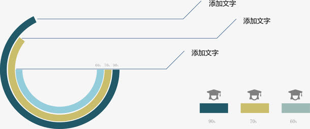 进度条分类占比图免抠