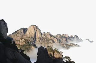 黄山山顶免抠