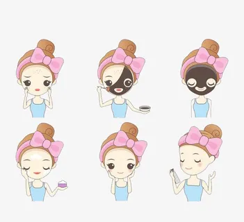 美容敷面膜6步法则免抠