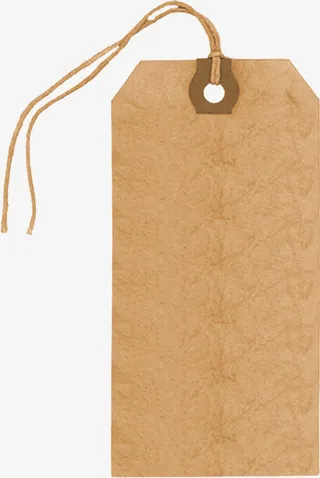 复古纸张促销牌免抠