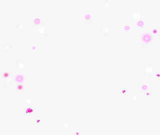 粉色带光晕圆点圆圈免抠