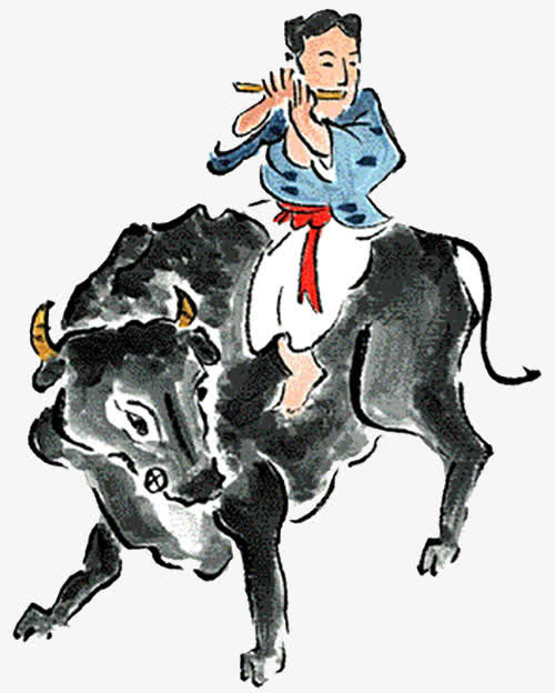 牧牛图免抠