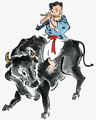 牧牛图免抠