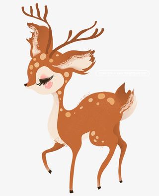 圣诞节装饰麋鹿免抠节日圣诞节元素