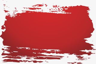 红色渐变墨迹标签免抠