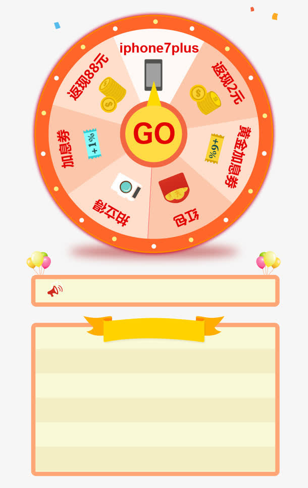 幸运大转盘免抠