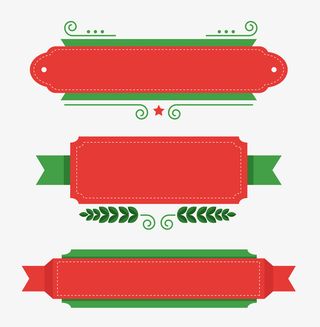 圣诞边框标签免抠节日圣诞节元素
