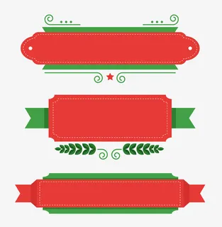 圣诞边框标签免抠节日圣诞节元素 圣诞边框标签免抠节日圣诞节元素