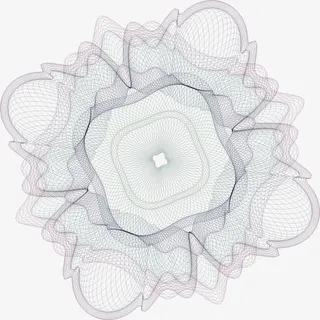 矢量证书防伪花纹底纹素材免抠