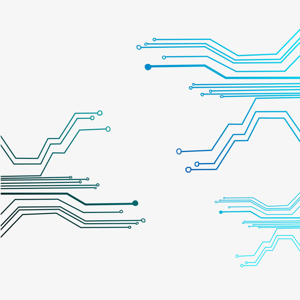 渐变电流电路图免抠