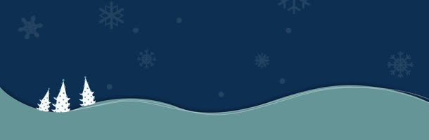 冬天雪景banner创意设计