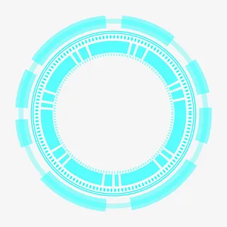 科技感商务圆形光圈免抠