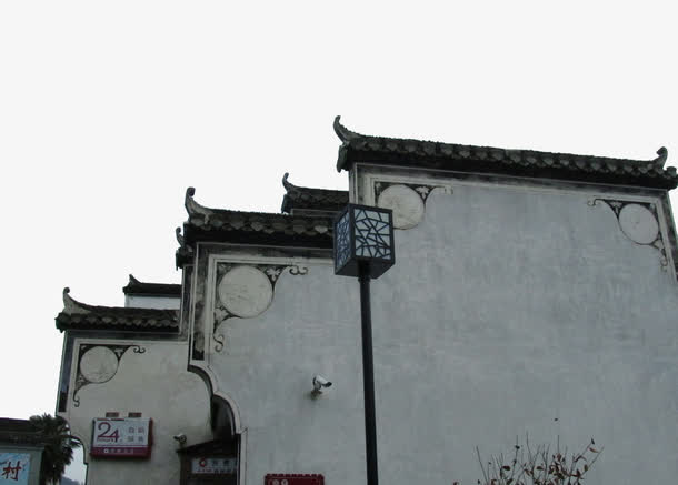 徽派马头墙装饰免抠素材免抠