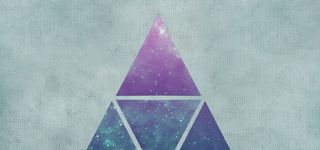 金字塔状星空三角拼接背景高清