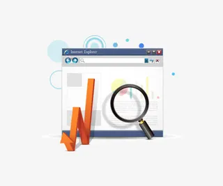 箭头放大镜图标免抠