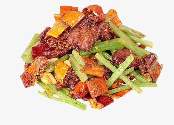 辣椒香芹炒孜然牛肉免抠