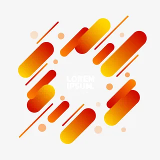 动感活力彩色抽象矢量元素免抠