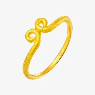 周大福紧箍咒黄金戒指免抠