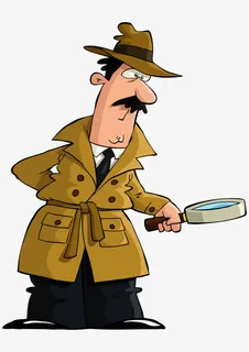 卡通侦探免抠