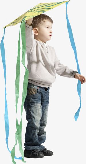 小孩放风筝免抠 小孩放风筝免抠