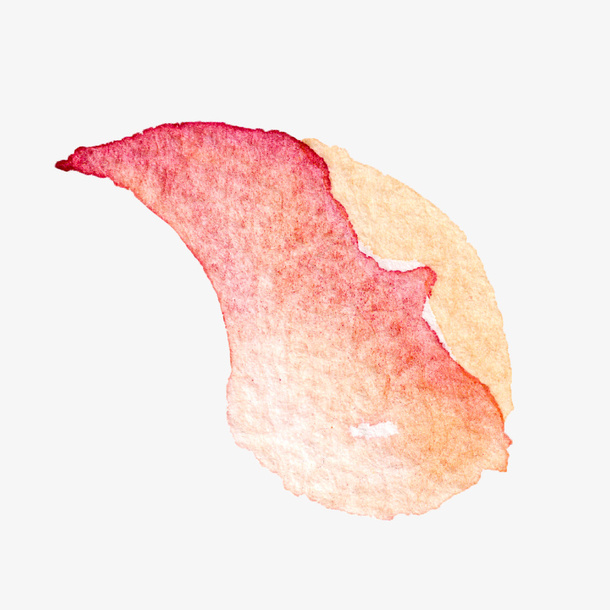 高清免抠手绘水彩花瓣素材免抠