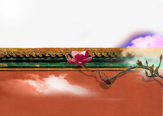 中国风墙院免抠素材免抠