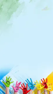 可爱卡通彩色颜料平面广告高清