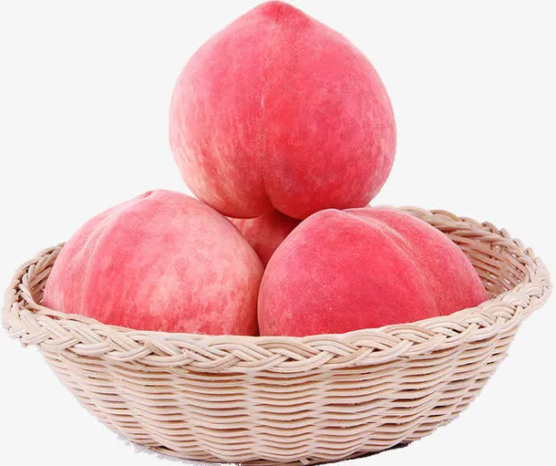 桃子实物图免抠