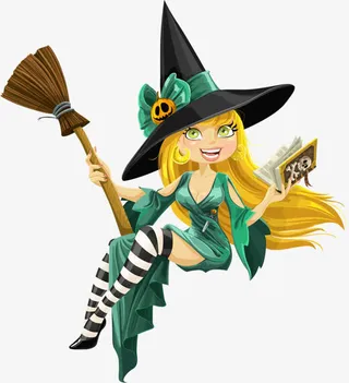 卡通女巫免抠