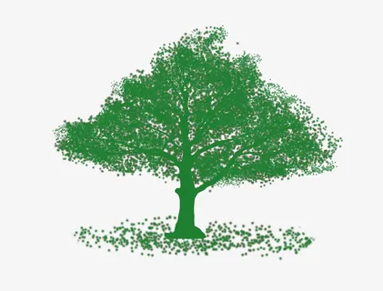 郁郁葱葱的树免抠