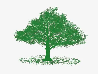 郁郁葱葱的树免抠