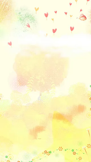 清新手绘风H5背景元素高清