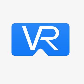VR图标蓝色虚拟现实免抠标签元素