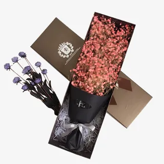 浪漫满天星情人节礼盒免抠