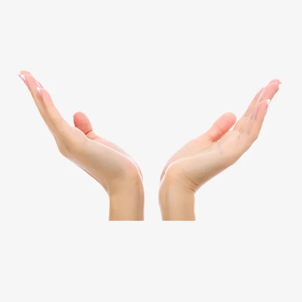 美女的手捧东西免抠