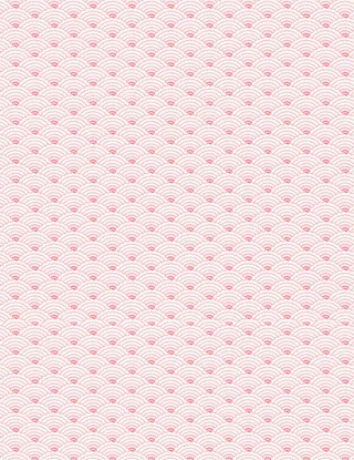 红色祥云底纹吖免抠