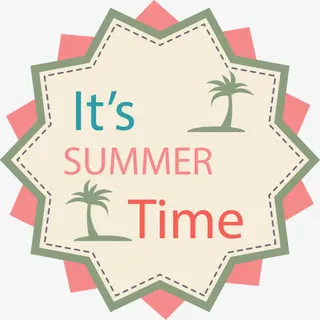 复古夏季度假元素免抠